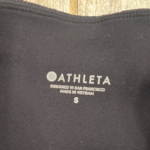 ATHLETA Excursion Hybrid Ribbed 9 Inch Bike Shorts Sz S Black Hiking - Picture 3 of 10